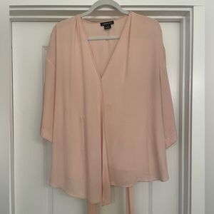Trouvé Pink Wrap Blouse